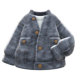 Animal Crossing Items Acid-washed Jacket Black