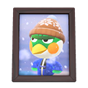 Animal Crossing Items Admiral'S Photo Dark Wood