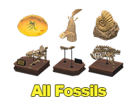 Animal Crossing Items Switch All Fossils