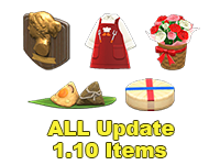 Animal Crossing Items Switch ALL Update 1.10 Items