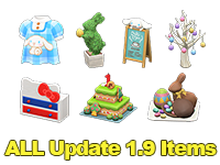 Animal Crossing Items Switch ALL Update 1.9 Items