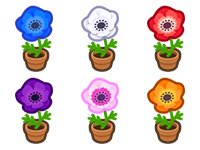 Animal Crossing Items Switch All Windflower Plant