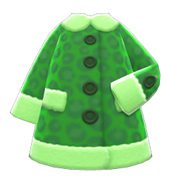 Animal Crossing Items Animal-print Coat Green