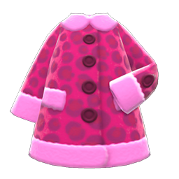 Animal Crossing Items Animal-print Coat Pink