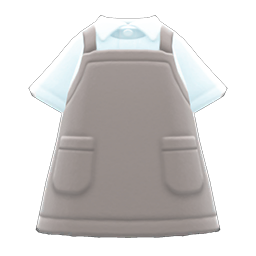 Animal Crossing Items Apron Gray