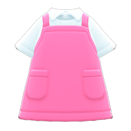 Animal Crossing Items Apron Pink