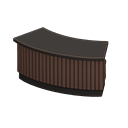 Animal Crossing Items Arched reception counter Brown stripes