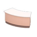 Animal Crossing Items Arched reception counter Pink