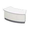 Animal Crossing Items Arched reception counter White