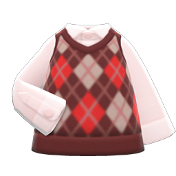 Animal Crossing Items Switch Argyle Vest