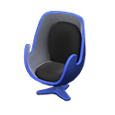 Animal Crossing Items Artsy chair Black Seat color Blue