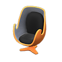 Animal Crossing Items Artsy chair Black Seat color Orange