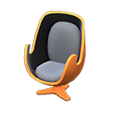 Animal Crossing Items Artsy chair Gray Seat color Orange