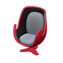 Animal Crossing Items Artsy chair Gray Seat color Red