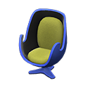 Animal Crossing Items Artsy chair Moss green Seat color Blue