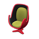 Animal Crossing Items Artsy chair Moss green Seat color Red