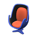 Animal Crossing Items Artsy chair Orange Seat color Blue