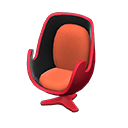 Animal Crossing Items Artsy chair Orange Seat color Red