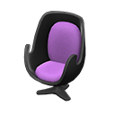 Animal Crossing Items Artsy chair Purple Seat color Black