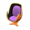 Animal Crossing Items Artsy chair Purple Seat color Orange