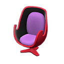 Animal Crossing Items Artsy chair Purple Seat color Red