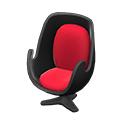 Animal Crossing Items Artsy chair Red Seat color Black