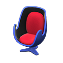 Animal Crossing Items Artsy chair Red Seat color Blue