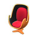 Animal Crossing Items Artsy chair Red Seat color Orange