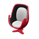 Animal Crossing Items Artsy chair White Seat color Red