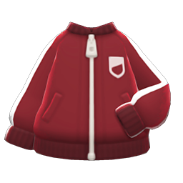 Animal Crossing Items Athletic Jacket Berry red