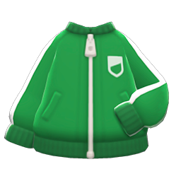 Animal Crossing Items Athletic Jacket Green