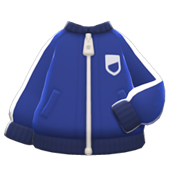 Animal Crossing Items Athletic Jacket Navy blue