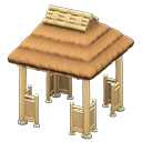 Animal Crossing Items Azumaya gazebo Light brown