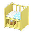 Animal Crossing Items Baby bed Blue Blanket Yellow