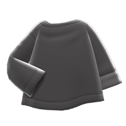 Animal Crossing Items Baggy Shirt Black