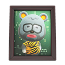 Animal Crossing Items Barold'S Photo Dark Wood