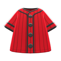 Animal Crossing Items Baseball Shirt Red