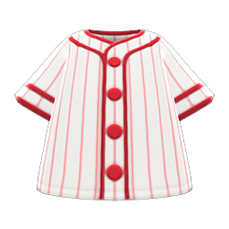 Animal Crossing Items Baseball Shirt White