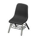 Animal Crossing Items Basic school chair Black