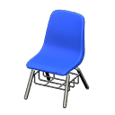 Animal Crossing Items Basic school chair Blue