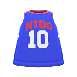 Animal Crossing Items Basketball Tank Blue