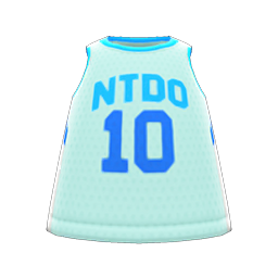 Animal Crossing Items Basketball Tank Light blue