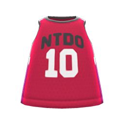 Animal Crossing Items Basketball Tank Red