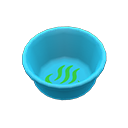 Animal Crossing Items Bath bucket Hot-spring icon Inside design Blue