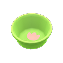 Animal Crossing Items Bath bucket Tulip Inside design Green