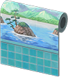 Animal Crossing Items Switch Bathhouse wall