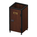 Animal Crossing Items Bathroom stall Nothing Side/Back Dark wood