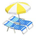 Animal Crossing Items Switch Beach chairs with parasol