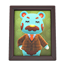 Animal Crossing Items Beardo'S Photo Dark Wood