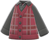 Animal Crossing Items Switch Berry red checkered sweater vest